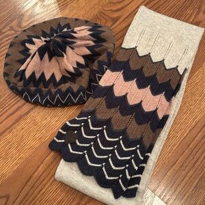 Juicy Couture Scarf and Beret Hat Set